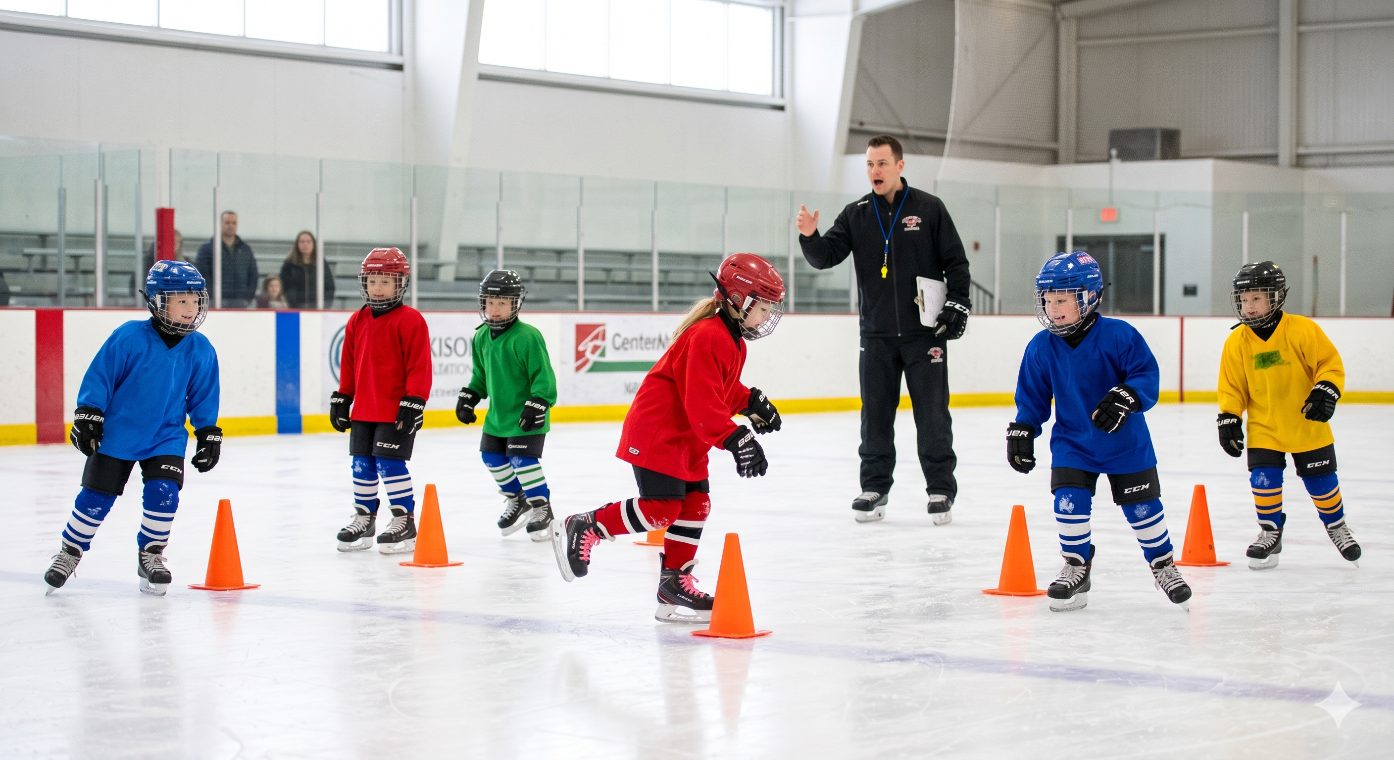 Youth hockey game
